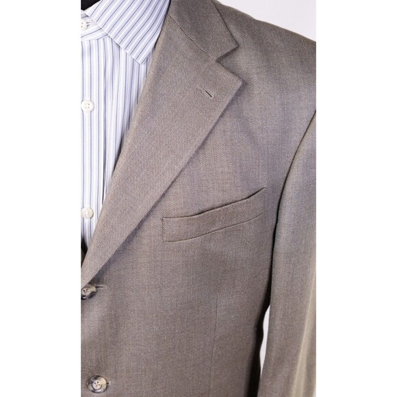 Vintage Designer Oscar De La Renta Men's Silk Wool Suit Jacket Blazer 43R - Picture 5 of 12